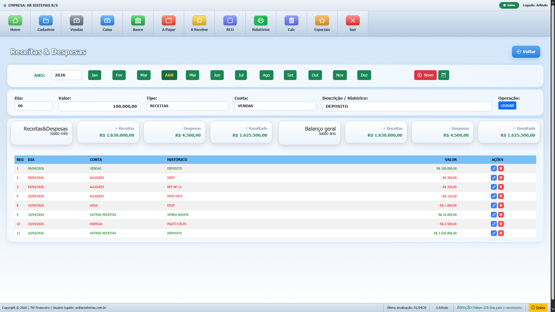 Receitas